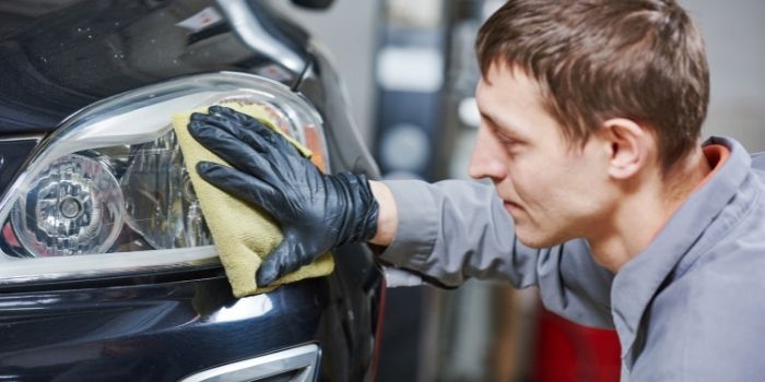 how to clean headlight using baking soda