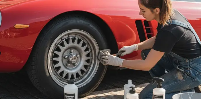 magnesium wheel cleaning