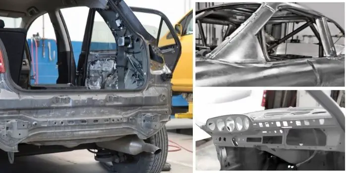 how to fix a bent car frame